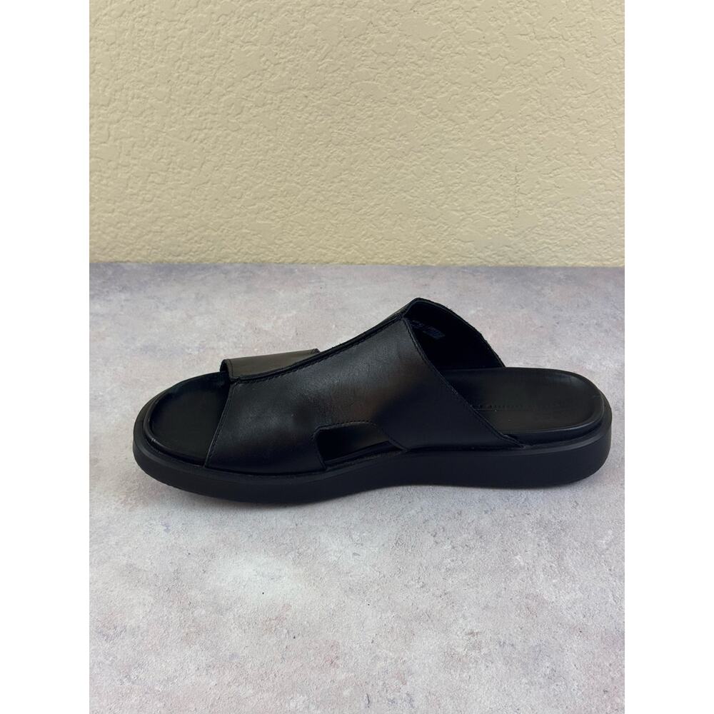 ECCO 2nd Cozmo Men's Black Leather Slide Sandals H-Strap Size EU 45 US 11-11.5 - Picture 10 of 13